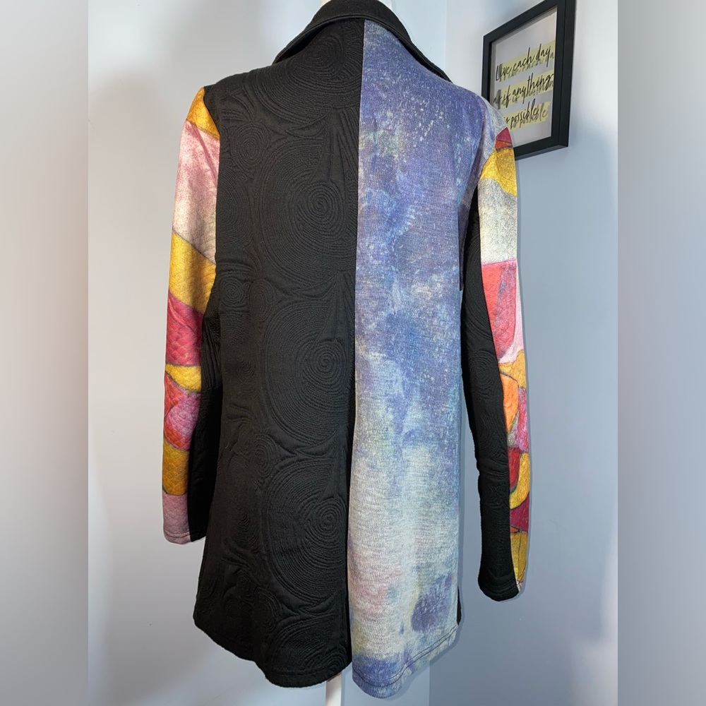 Violet Ruby Geometric Quilted Jacket - Picture 2 of 3